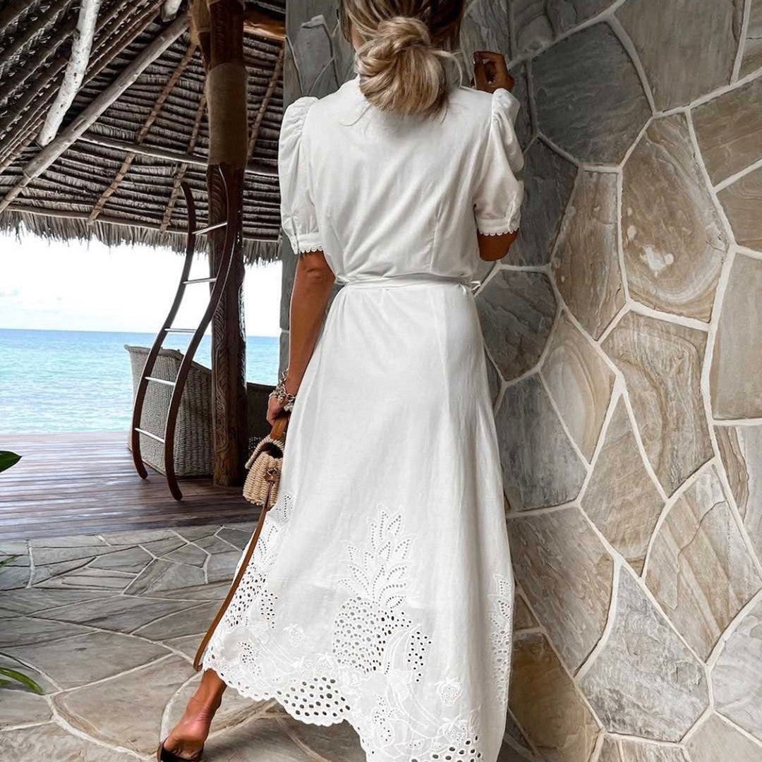 Lightweight Maxi Dress - Marielle-White-S-The Livary