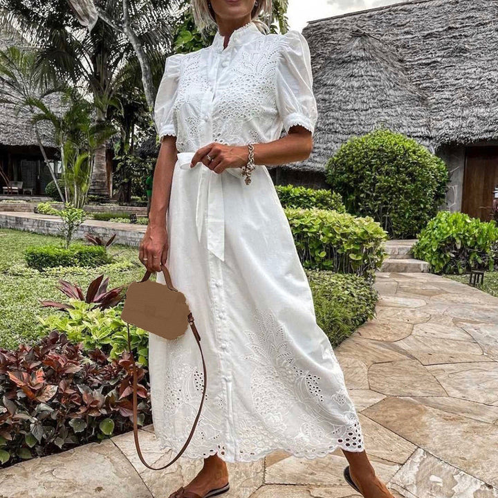 Lightweight Maxi Dress - Marielle-White-S-The Livary