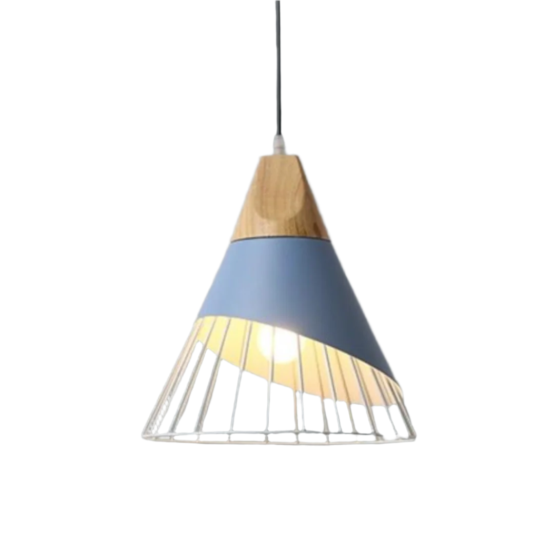 Trendy Scandinavian Industrial Hanging Lamp - UrbanBeam-Blue Mist-The Livary