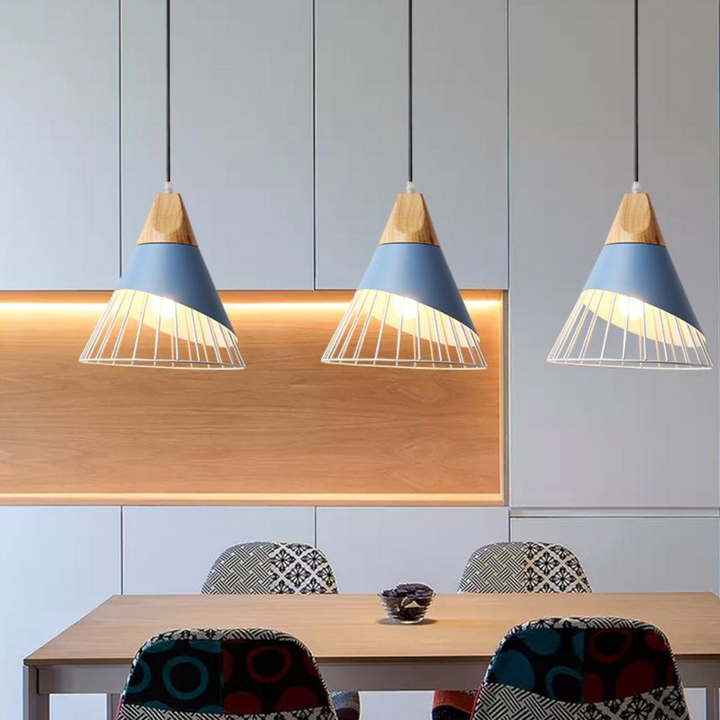 Trendy Scandinavian Industrial Hanging Lamp - UrbanBeam-Rusty Orange-The Livary