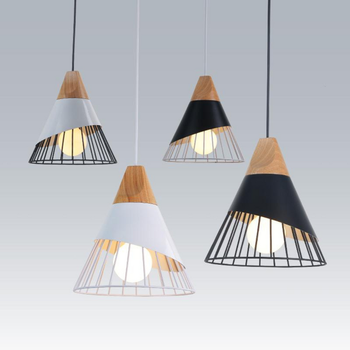Trendy Scandinavian Industrial Hanging Lamp - UrbanBeam-Rusty Orange-The Livary