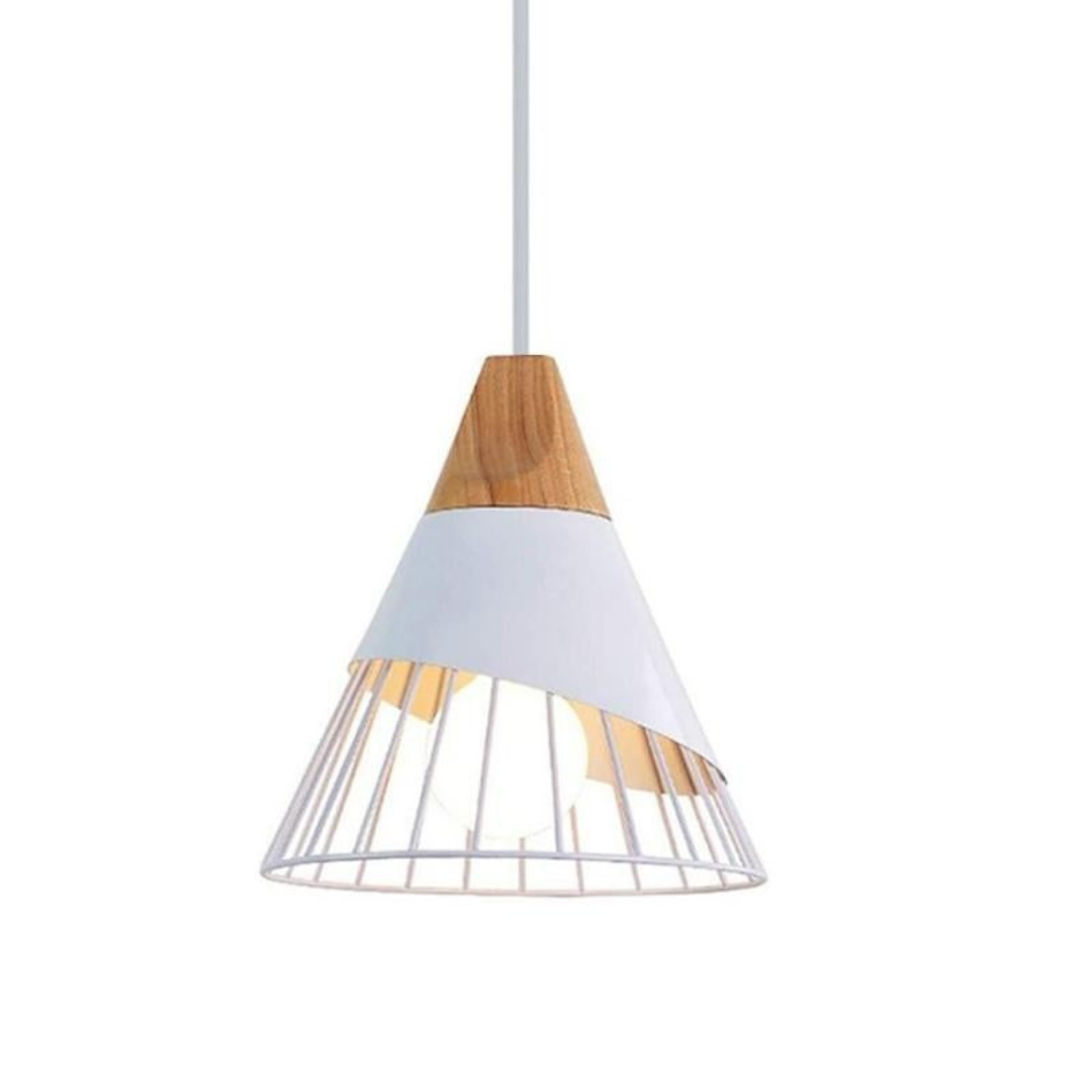 Trendy Scandinavian Industrial Hanging Lamp - UrbanBeam-White-The Livary