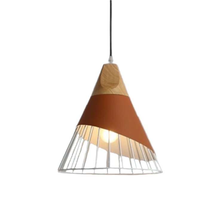 Trendy Scandinavian Industrial Hanging Lamp - UrbanBeam-Rusty Orange-The Livary