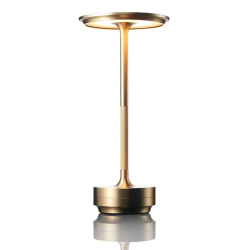Wireless Smart Table Lamp - AuraGlow-Gold-The Livary