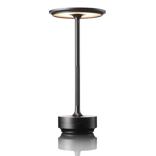 Wireless USB Rechargeable Design Table Lamp - GlowBeam-Black-The Livary