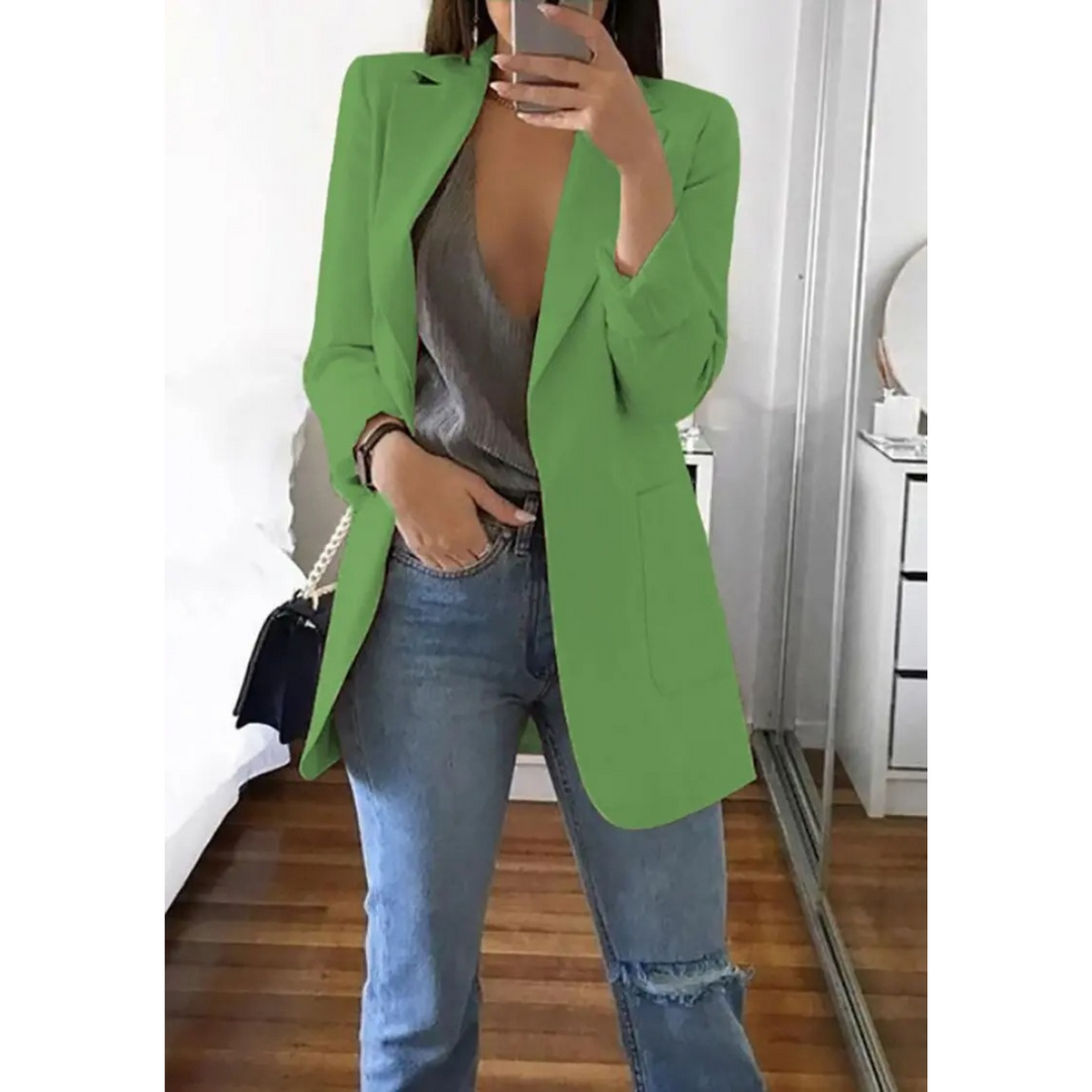 Trendy Long Women's Blazer - Valentina
