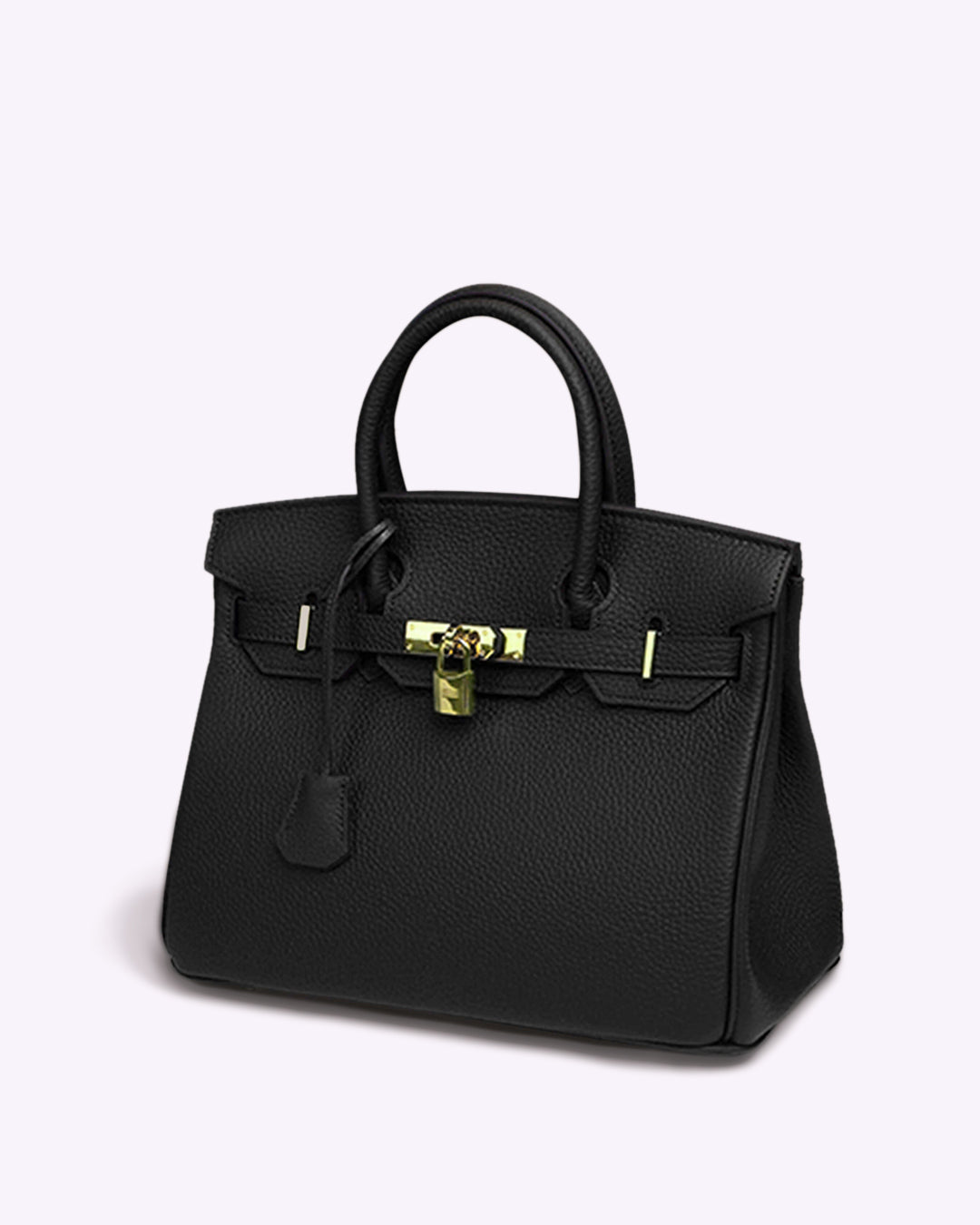 Stylish Leather Handbag - Liana-Black-M-The Livary