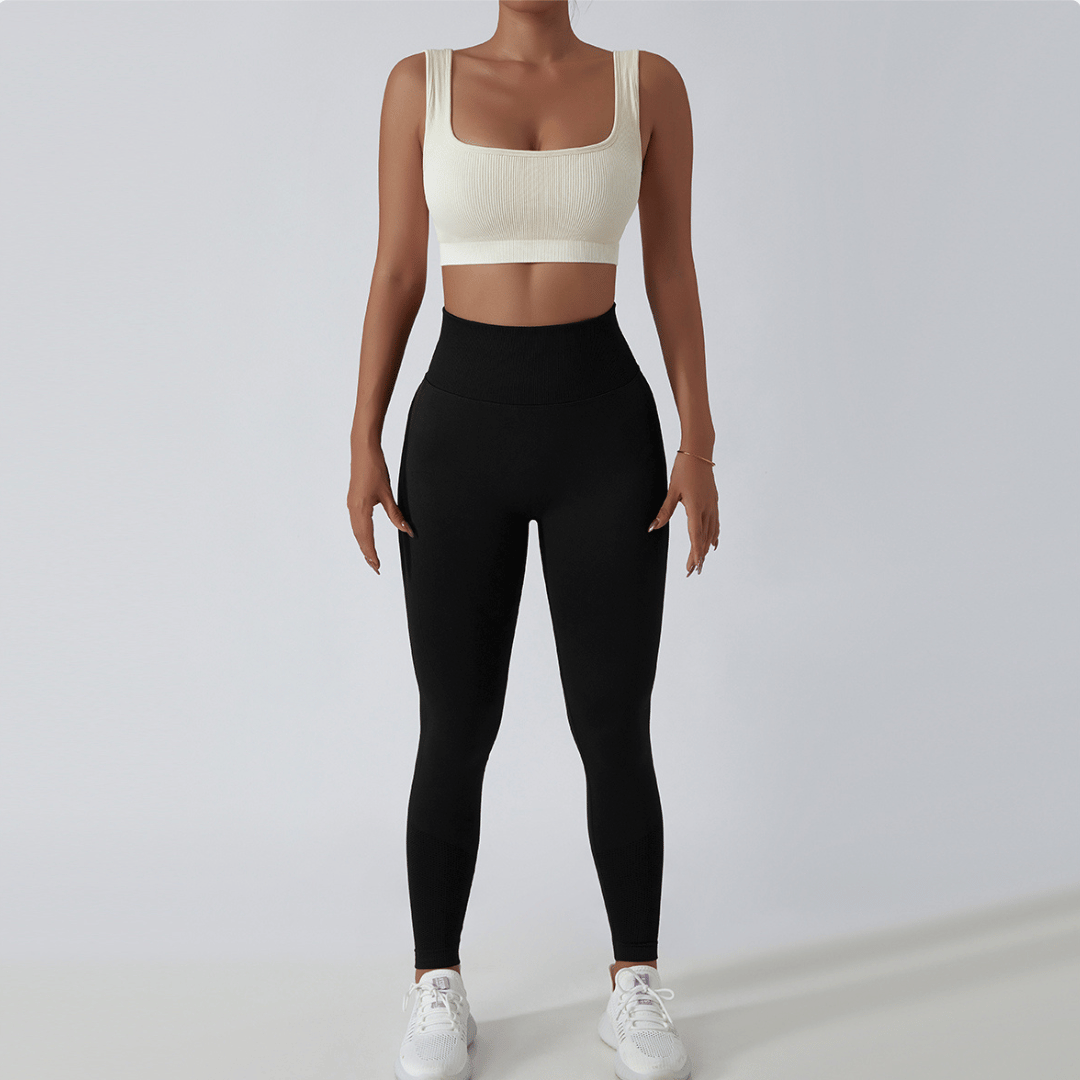 High Waist Ladies' Sports Leggings – FlexFit-Black-S-The Livary
