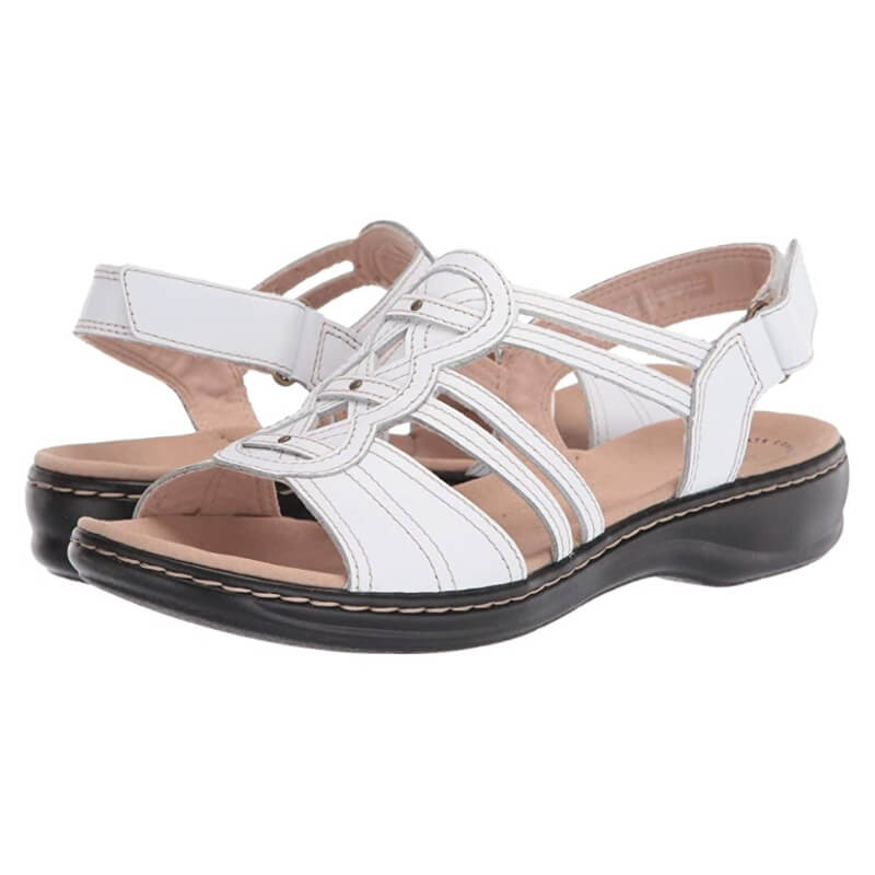 Stylish Ladies' Sandals - SoleEase-White-2.5-The Livary
