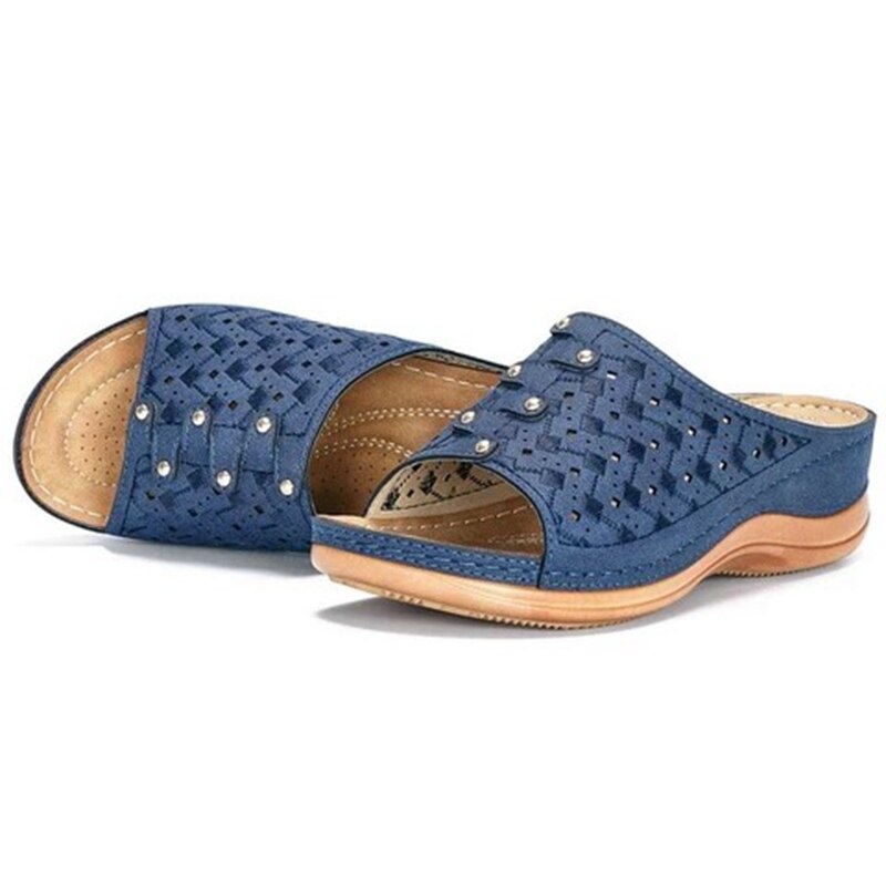 Orthopaedic Support Sandals - OrthoFlex-Blue-2.5-The Livary