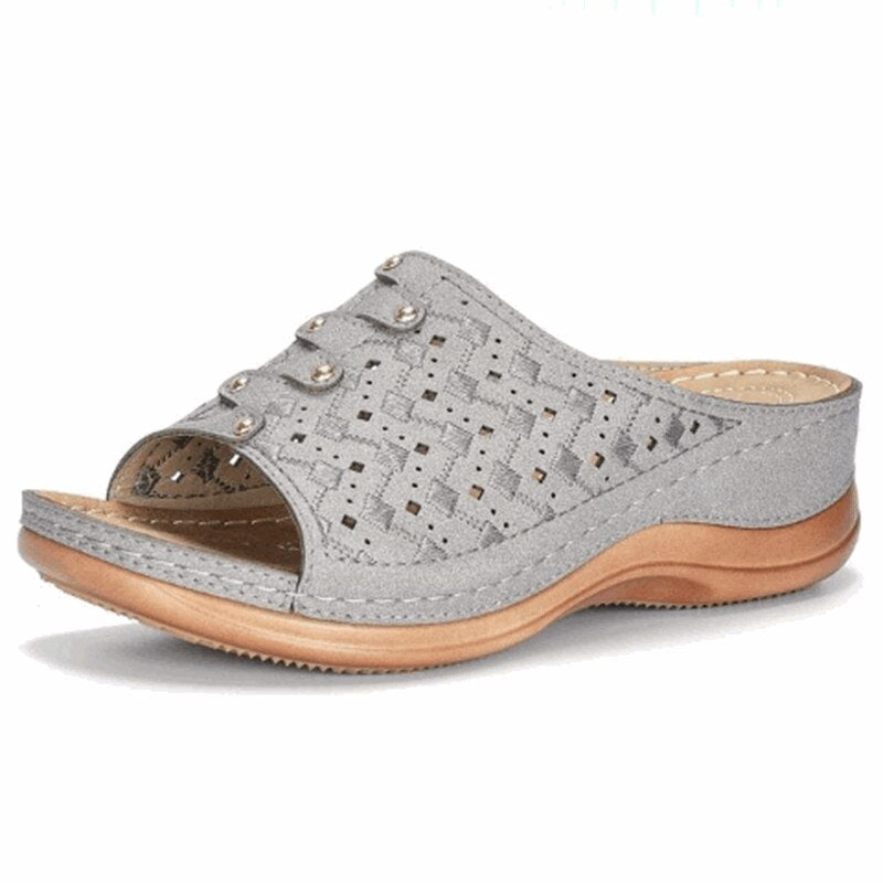 Orthopaedic Support Sandals - OrthoFlex-Gray-2.5-The Livary