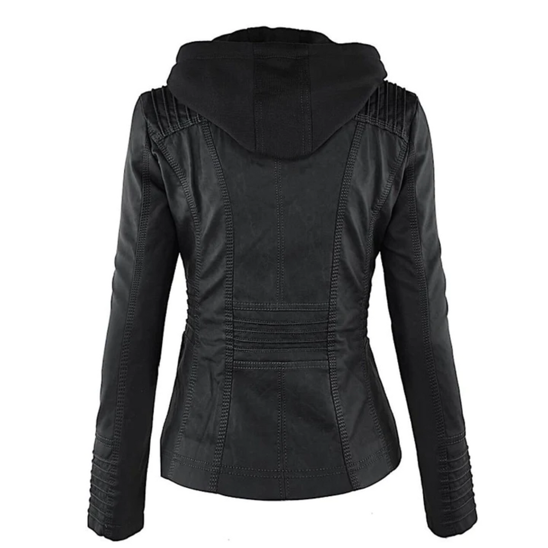 Learning Ladies Jacket with Hood - Emma-Black-S-The Livary