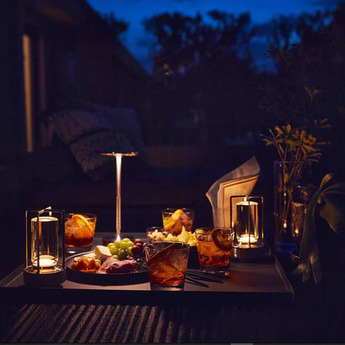 Luxury Wireless LED Table Lamp - Luna Glow-Gold-The Livary