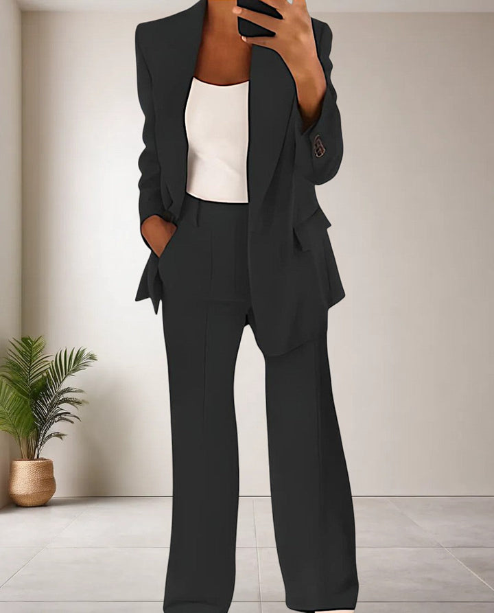Trendy Ladies Jumpsuit - Isabella-S-Black-The Livary