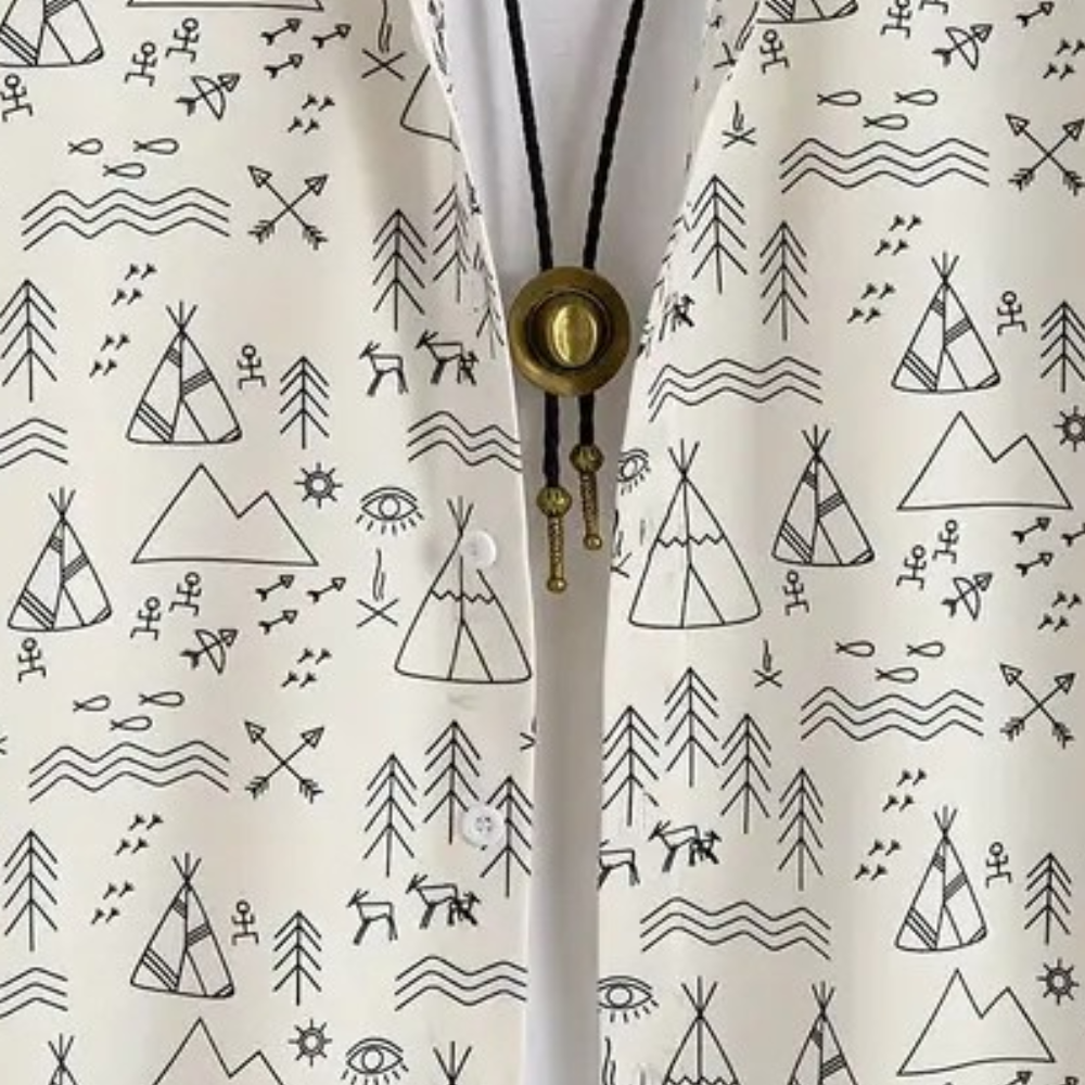 Casual Shirt with Print for Men - Emilio-S-The Livary
