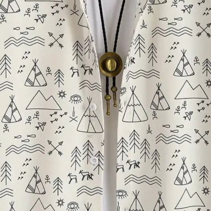 Casual Shirt with Print for Men - Emilio-S-The Livary