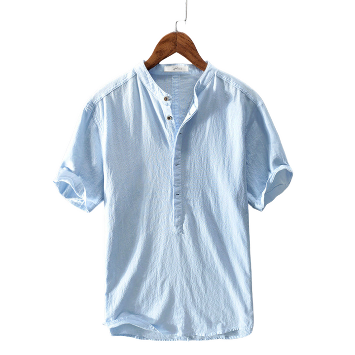Summer shirt for men made from breathable fabric – Elias-White-S-The Livary