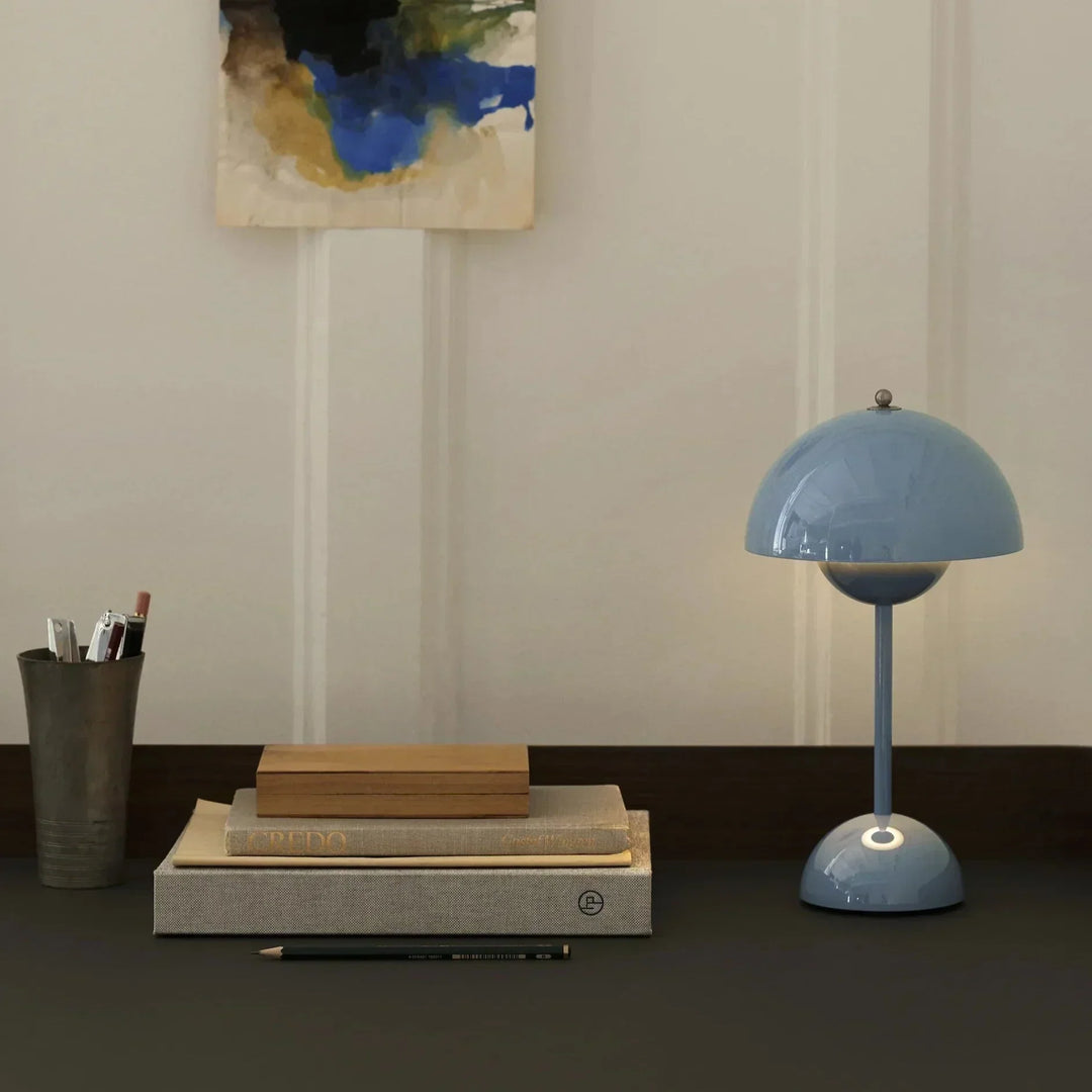 LED Table Lamp - LumiSphere-Gray-The Livary