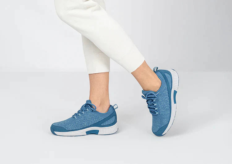 Ergonomic comfort shoes with orthopaedic support – Milena-Blue-3-The Livary