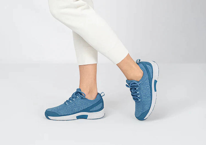 Ergonomic comfort shoes with orthopaedic support – Milena-Blue-3-The Livary