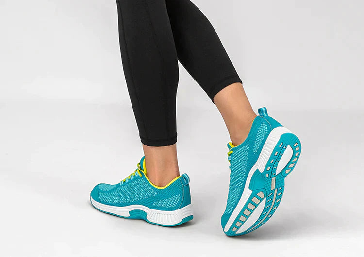 Ergonomic comfort shoes with orthopaedic support – Milena-Turquoise-3-The Livary