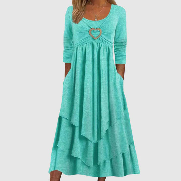 Stylish Long Dress - Naomi-Green-S-The Livary