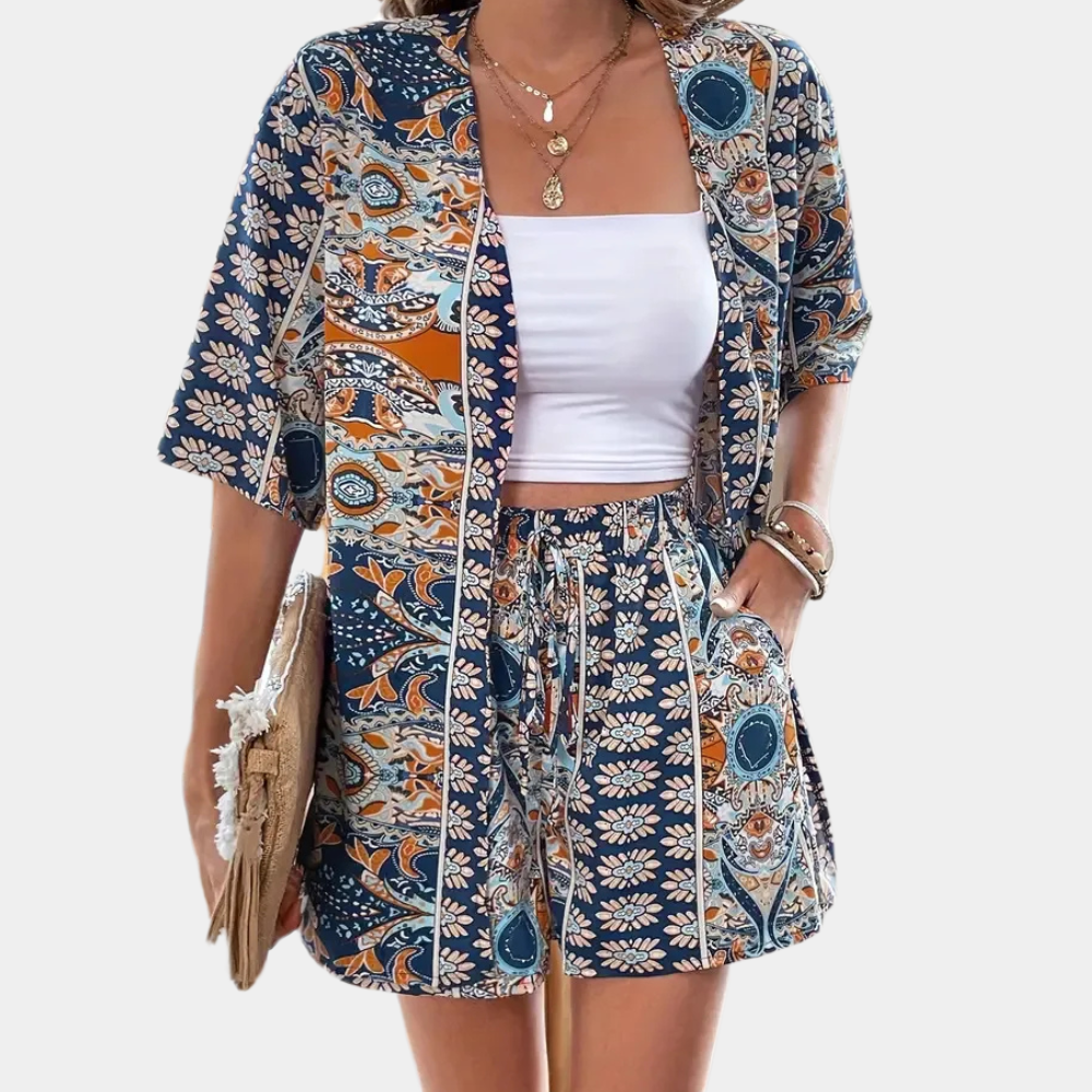 Trendy Two-Piece Summer Set for Women - Noëlle-XS-The Livary