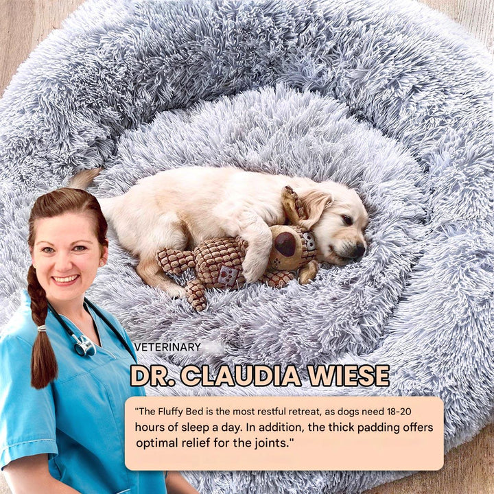 Dog Bed Fluffy Plus - The Original-Gray-XXS - 19.7in-The Livary
