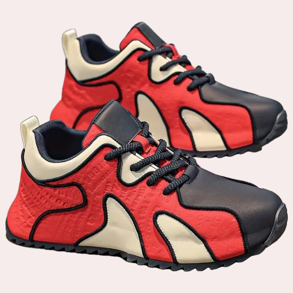 Modern Sneakers for Men - Dante-Red-6-The Livary