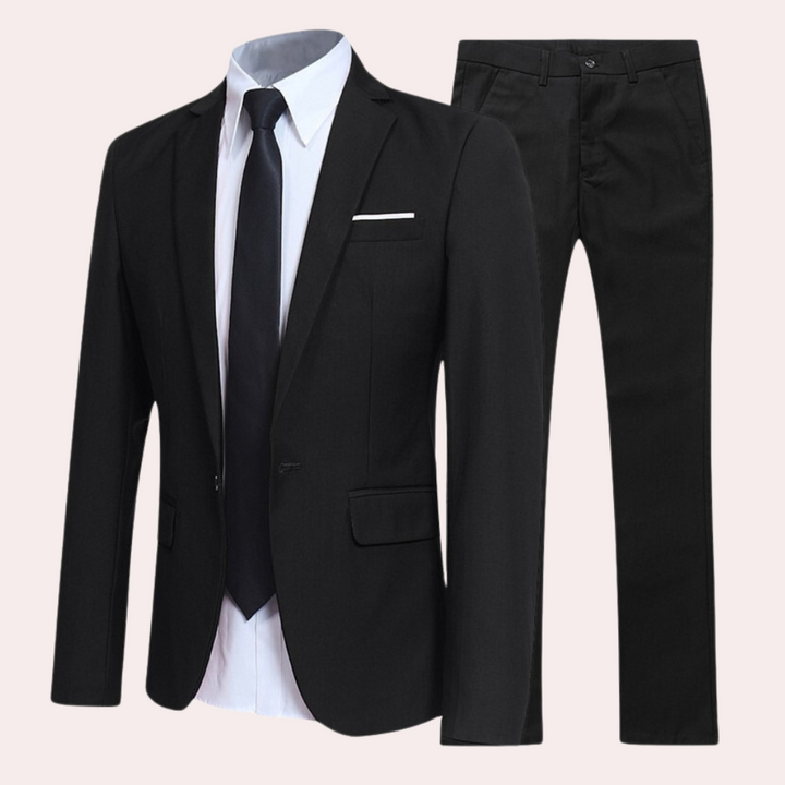 Stylish Men's Suit - Nathan-Black-S-The Livary