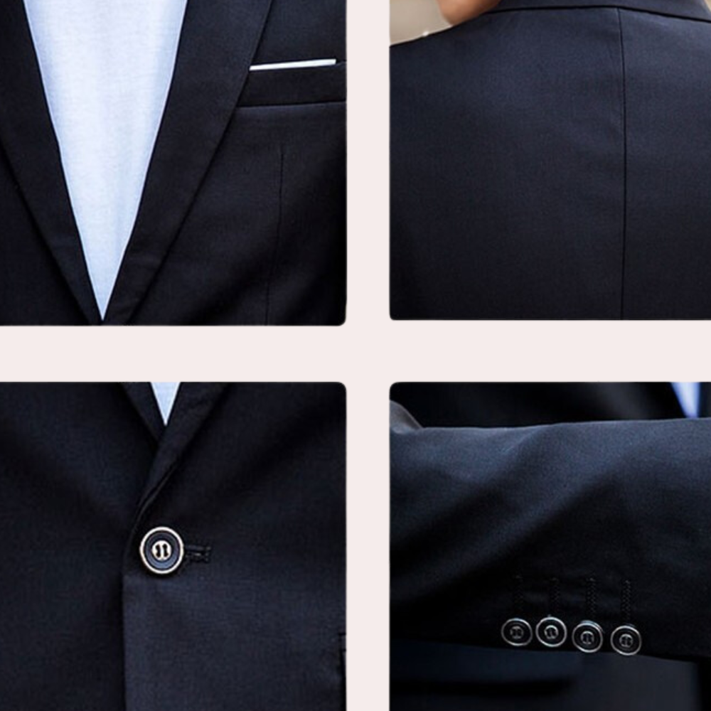 Stylish Men's Suit - Nathan-Black-S-The Livary