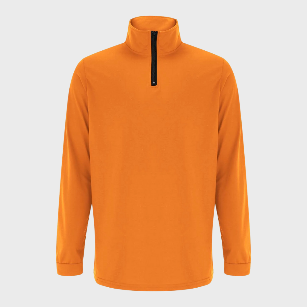 Warm Men's Sweater with Zip - Elias-Black-S-The Livary