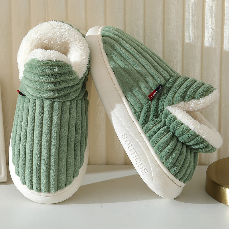 Luxury Winter Slippers - Elise-Green-3.5-4.0-The Livary