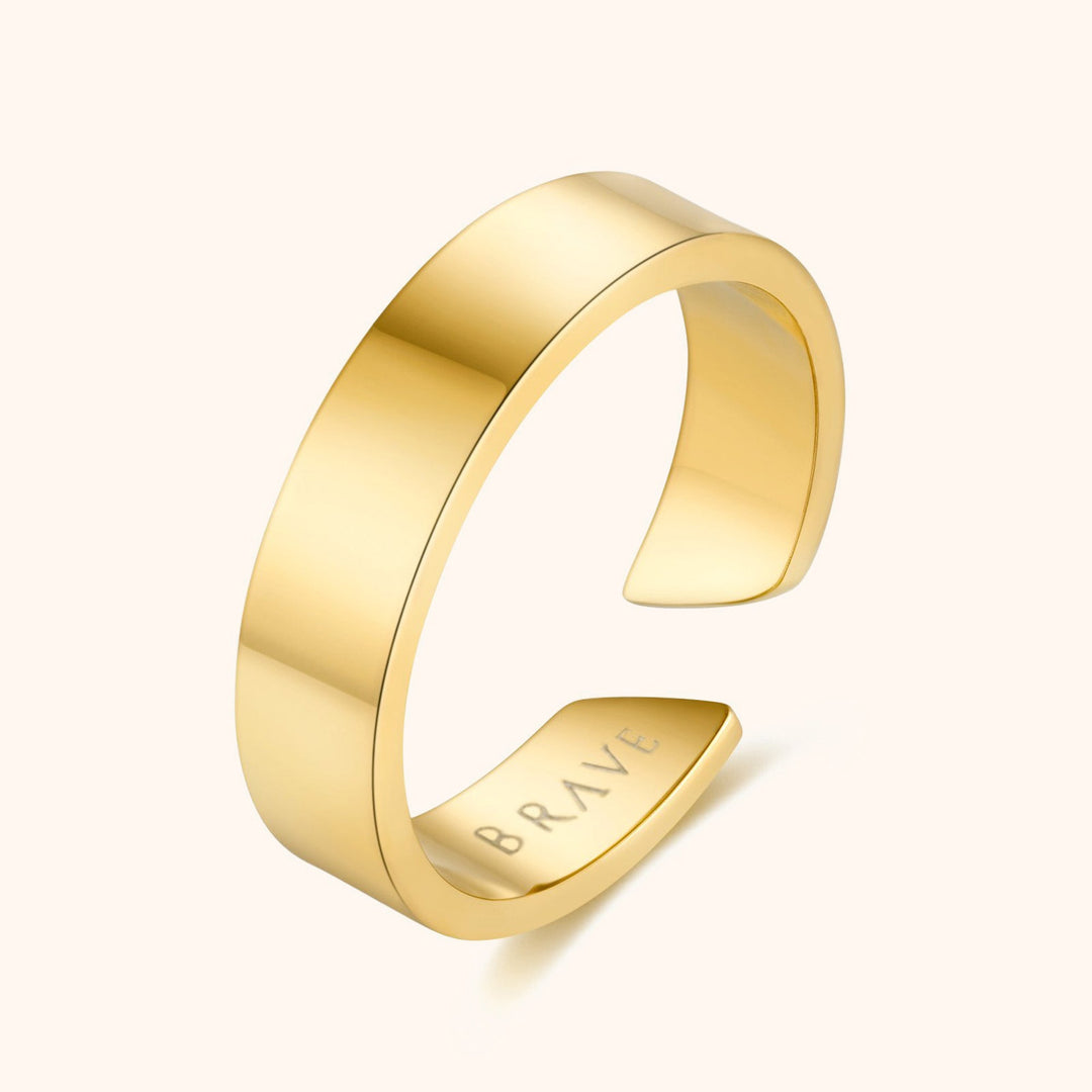 Cool Men's Ring - Arvid-Gold-The Livary