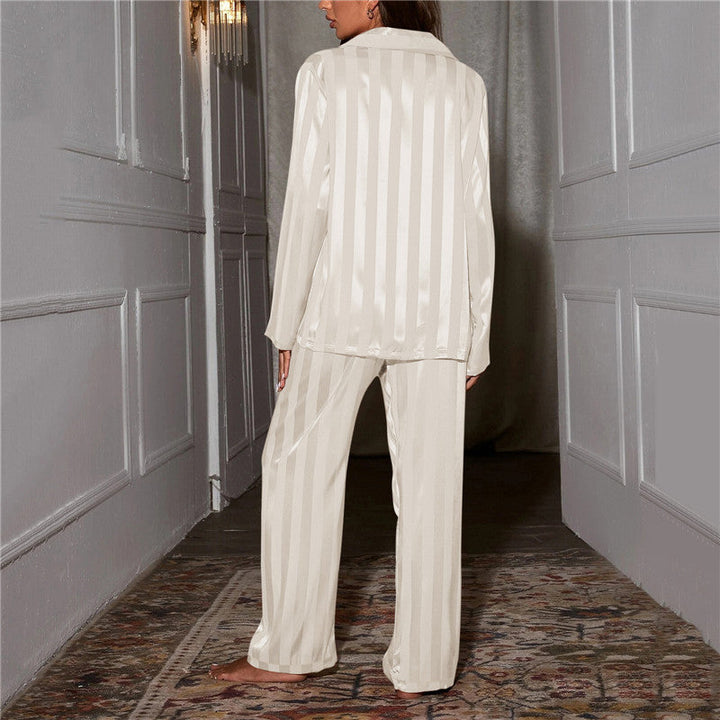 Luxury Silk Pyjama for Women - Nina-Beige-S-The Livary