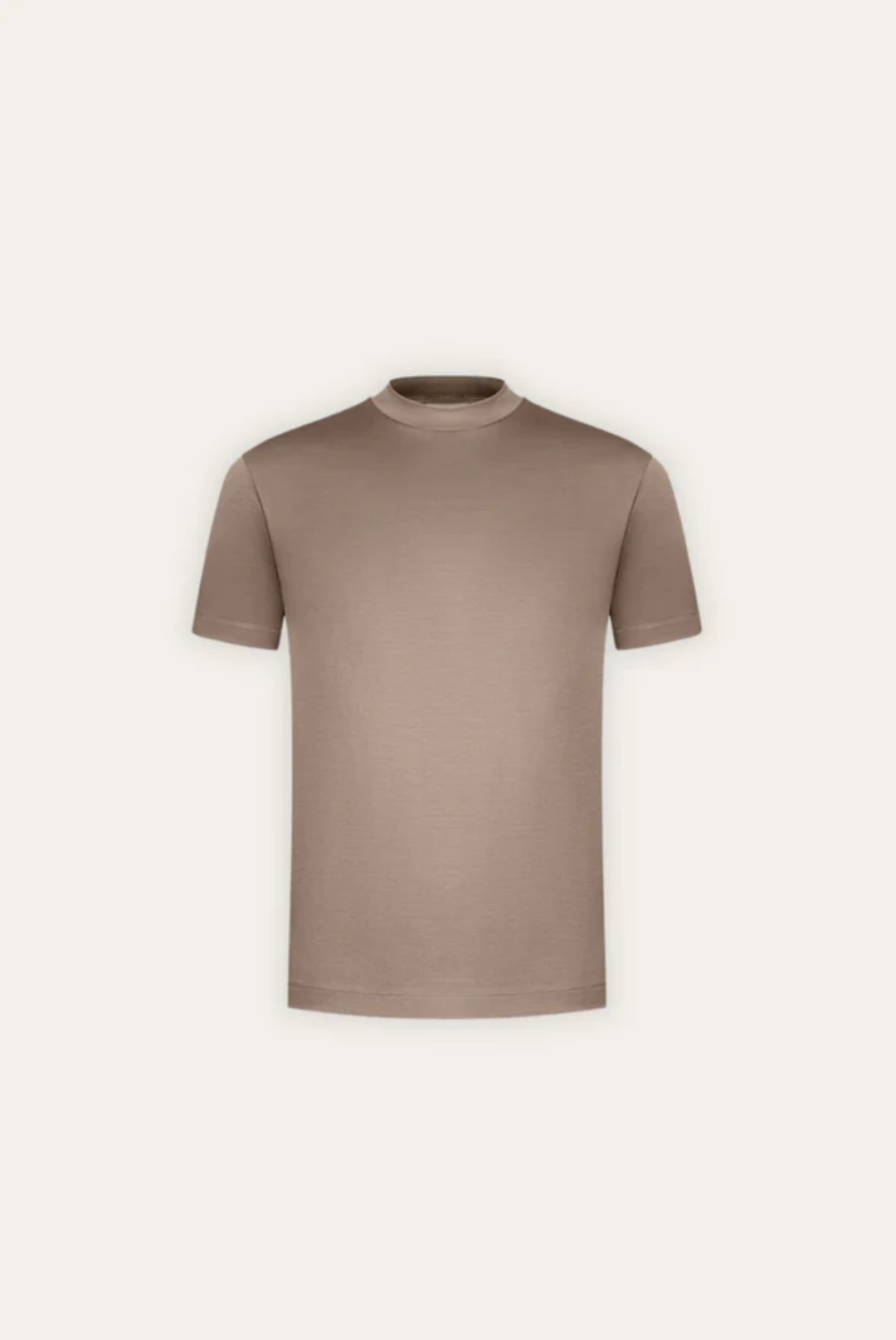 Stylish men's t-shirt made of mercerised cotton – Dario-Khaki-XS-The Livary