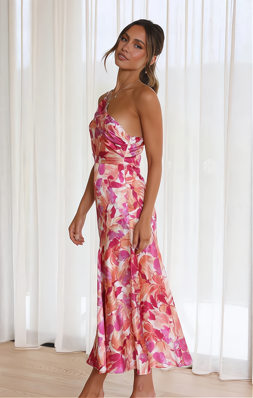 Stylish Summer Dress with Floral Print - Zoë-S-The Livary