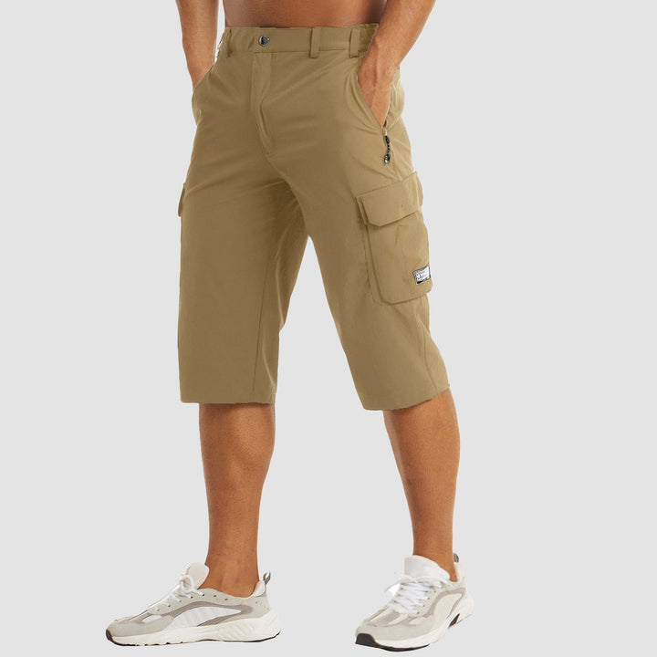 Quick-Drying Cargo Shorts for Men – Rowan-Khaki-S-The Livary