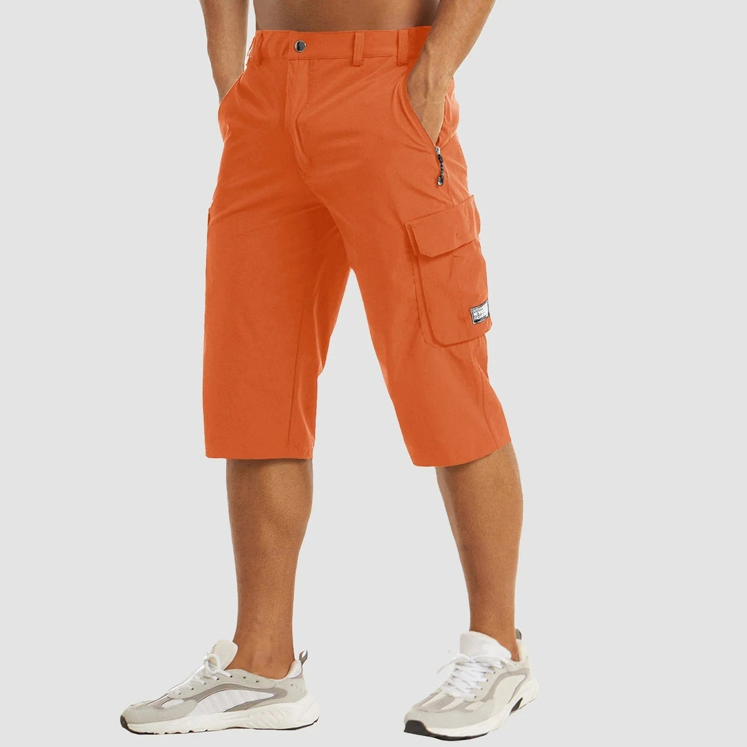 Quick-Drying Cargo Shorts for Men – Rowan-Orange-S-The Livary
