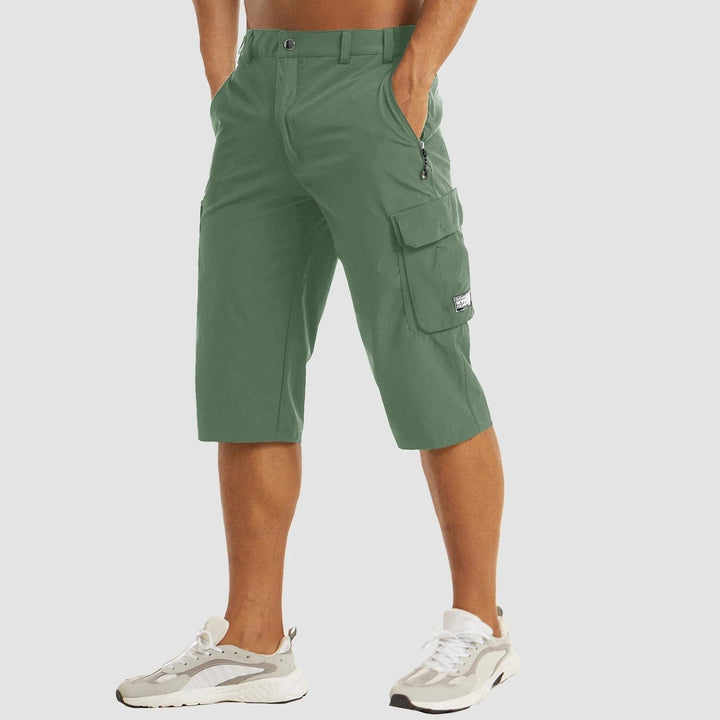 Quick-Drying Cargo Shorts for Men – Rowan-Green-S-The Livary