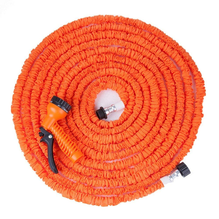 Expandable Garden Hose with Spray Gun – FlexaFlow-Orange-7.5 metres-The Livary