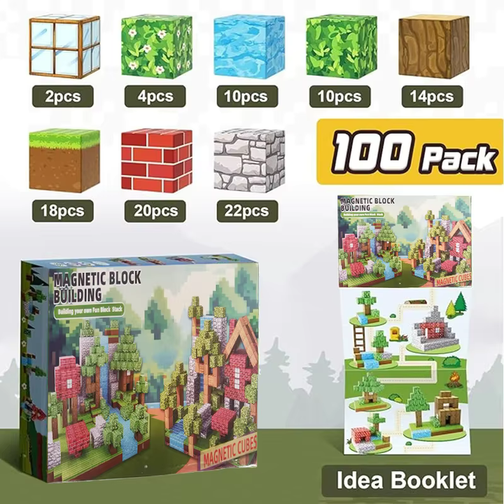 Magnetic Building Set – Buildix-The Livary