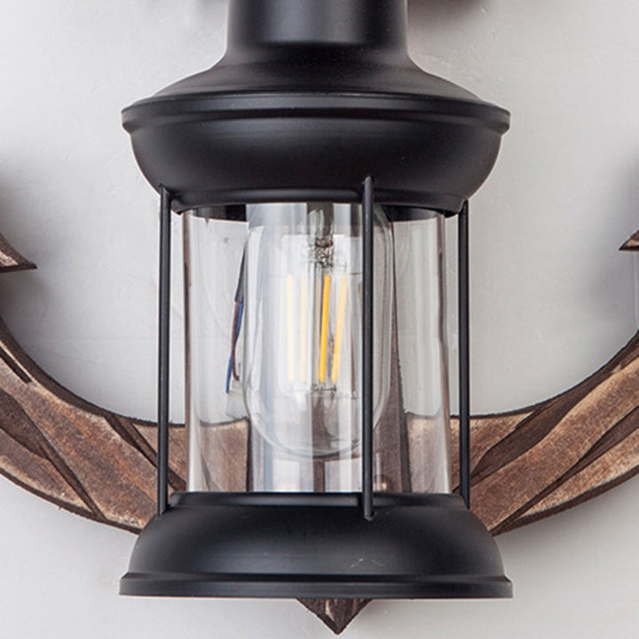 Wooden Anchor LED Wall Lamp – Nautica-A-The Livary