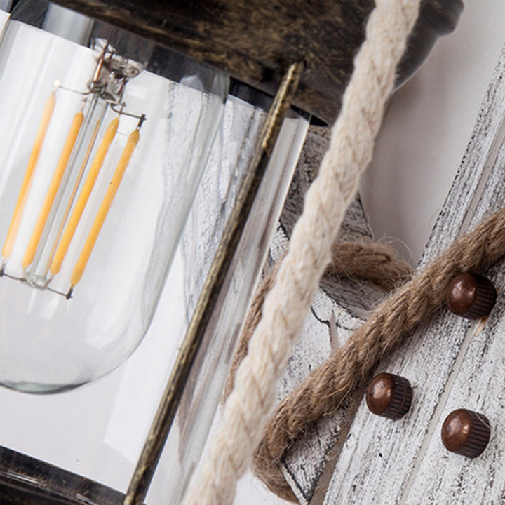 Wooden Anchor LED Wall Lamp – Nautica-A-The Livary