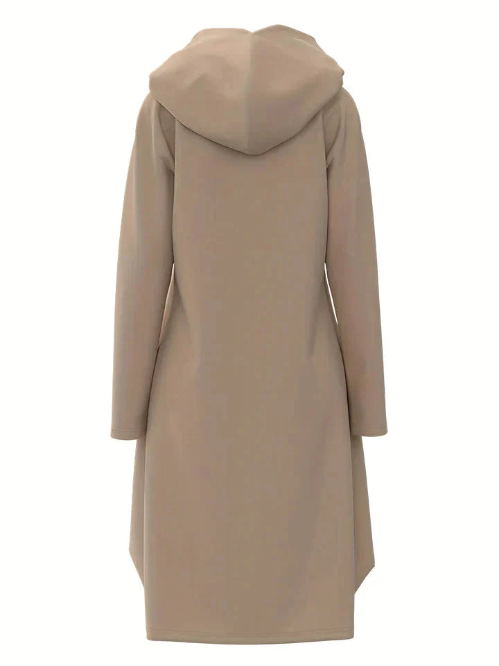 Comfortable Hoodie Dress - EllaCharm-Beige-S-The Livary