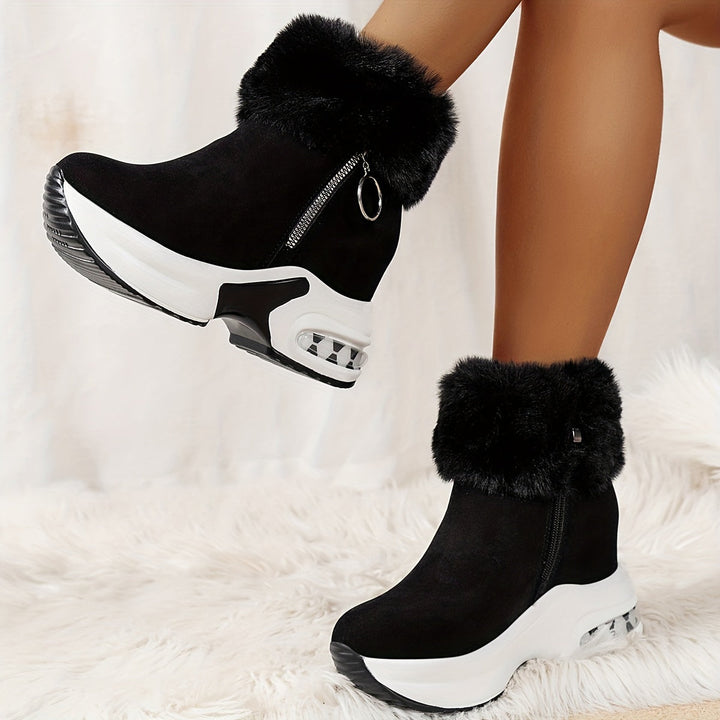 Ladies Winter Comfort Boots - Elise-Grey-2.5-The Livary