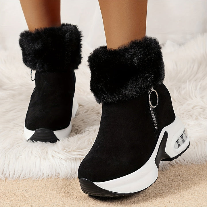 Ladies Winter Comfort Boots - Elise-Black-2.5-The Livary