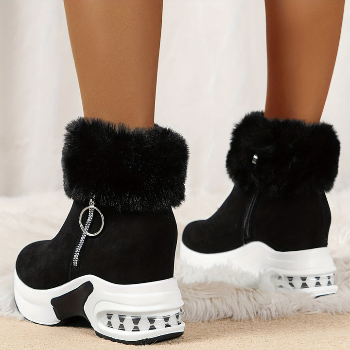 Ladies Winter Comfort Boots - Elise-Grey-2.5-The Livary
