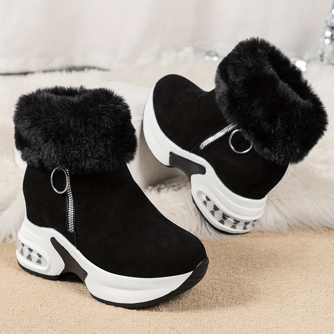 Ladies Winter Comfort Boots - Elise-Grey-2.5-The Livary