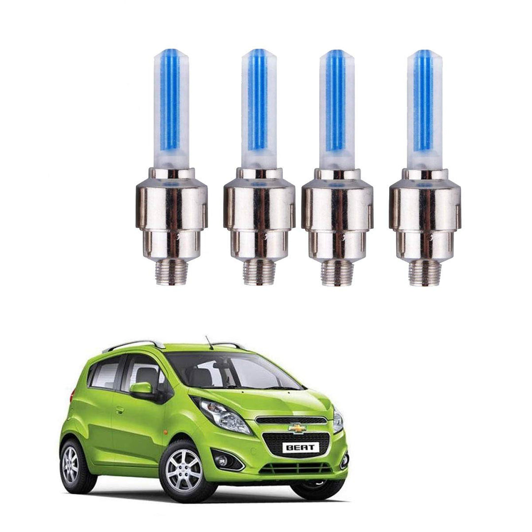 Set of 4 LED Valve Caps – GlowRims-Blue-The Livary